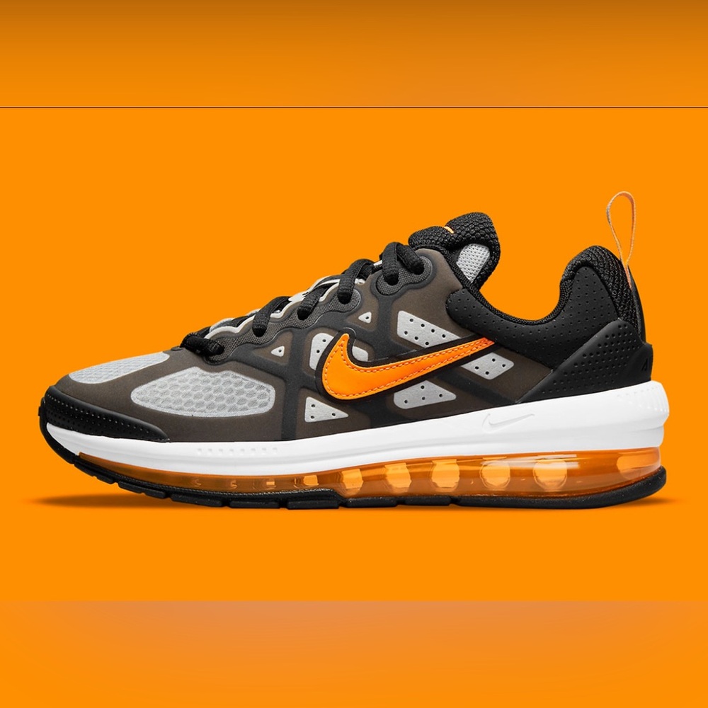 Nike Air Max Genome 7 Y CZ4652-002 Black Orange Gray